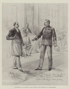 Het Dreyfus-proces, het Dramatische Incident tussen Kapitein Freystaetter en Kolonel Maurel door Melton Prior